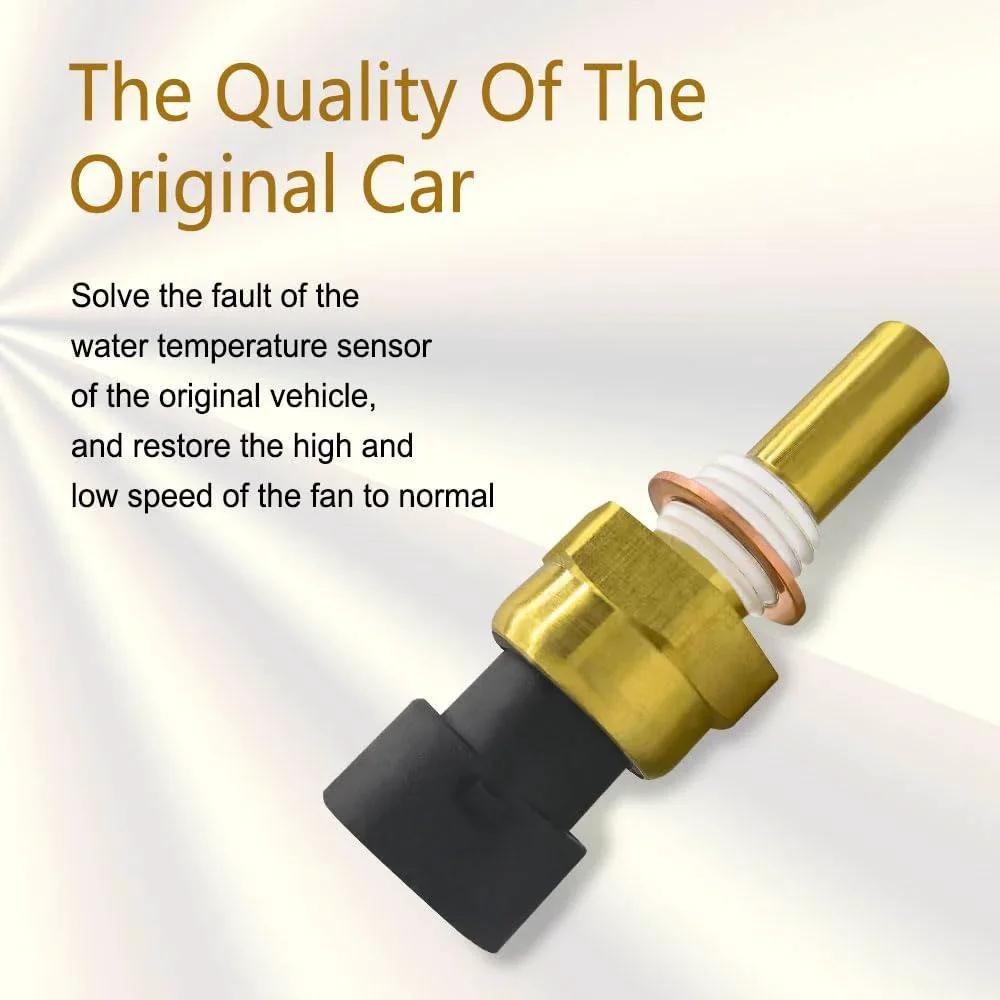 Engine Coolant Temperature Sensor Compatible With Chevy Cavalier Cobalt Equinox Express Silverado 1500 2500 HD 3500 GMC