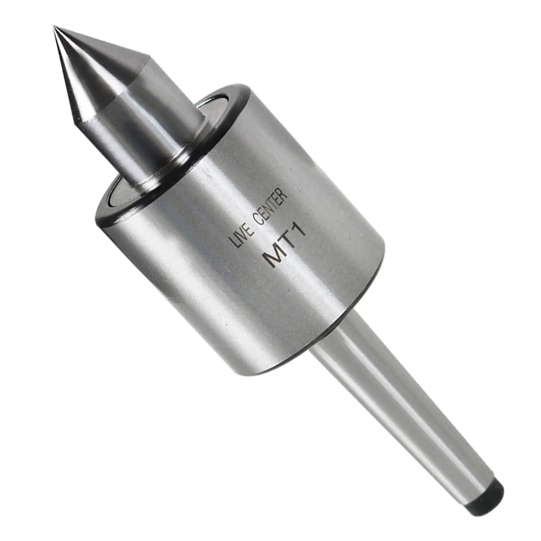 MT1 Live Tailstock Center For High Speed Turning CNC Work, Beefy Medium Duty 1MT Center With 60 Degree Point, 5000 RPM, Steel