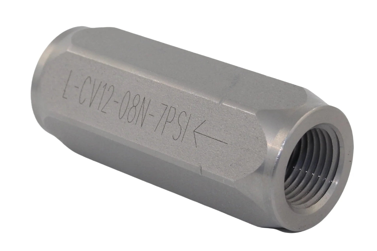 Inline Heavy Duty Hydraulic Check Valve 1/2 NPTF High Pressure Non Return Valve 5000 PSI Single Way Flow in zinc nickel plating