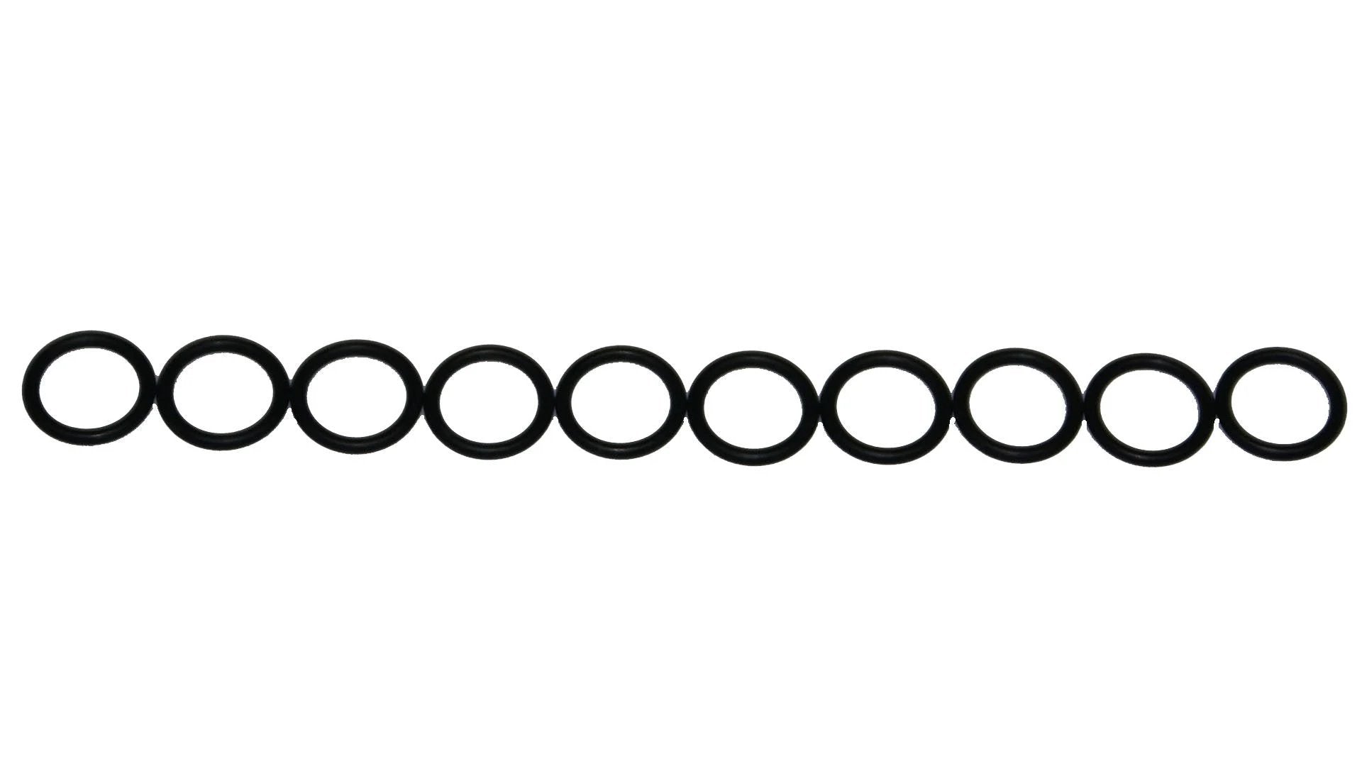 Viton ORVT114x10 Standard O Ring, Fluoropolymer Elastomer, 5/8 Inch ID, 13/16 Inch OD, 70 Durometer, Pack of 10, top view