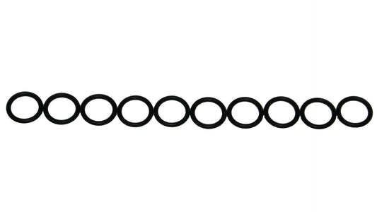 Viton ORVT114x10 Standard O Ring, Fluoropolymer Elastomer, 5/8 Inch ID, 13/16 Inch OD, 70 Durometer, Pack of 10, top view