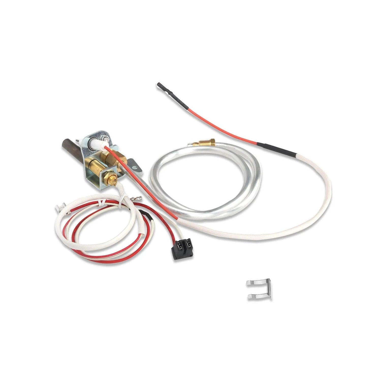 Water Heater Pilot Assembly Replacement Parts For Whirlpool 300 And 301 Series, Easy Install Kit shown with wires and fittings.