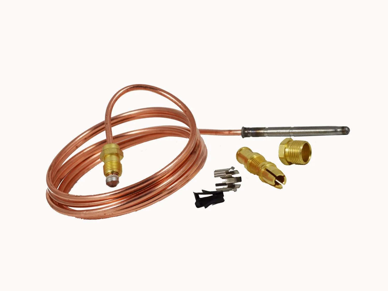 60 Inch Thermocouple For HVAC Systems Universal 20 To 30 mV Copper With Three Sixteenths Inch Outer Diameter Replacement Part Replaces Star Mfg