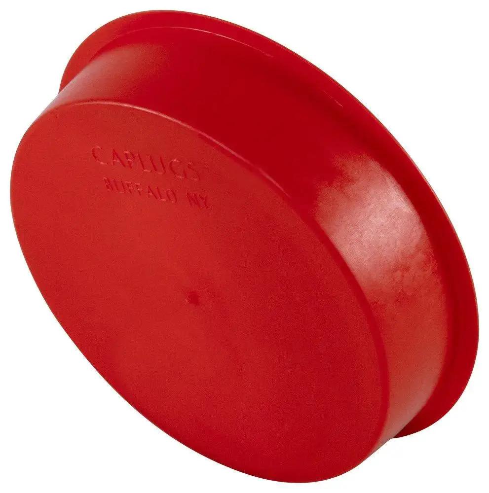 T Series Red Plastic Tapered Cap And Plug Set, 20 Pack, LDPE Protective Closures With Cap OD 2.915 In And Plug ID 3.103 In