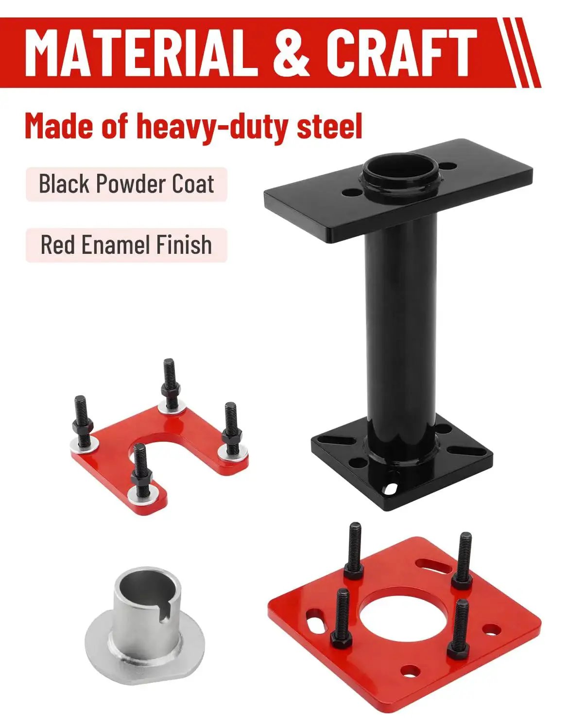 Wheel Bearing Removal Tool For Toyota Tacoma Tundra 4Runner Hilux And T100 Rear Axle Puller with ABS Tone Ring Driver, adapter plates