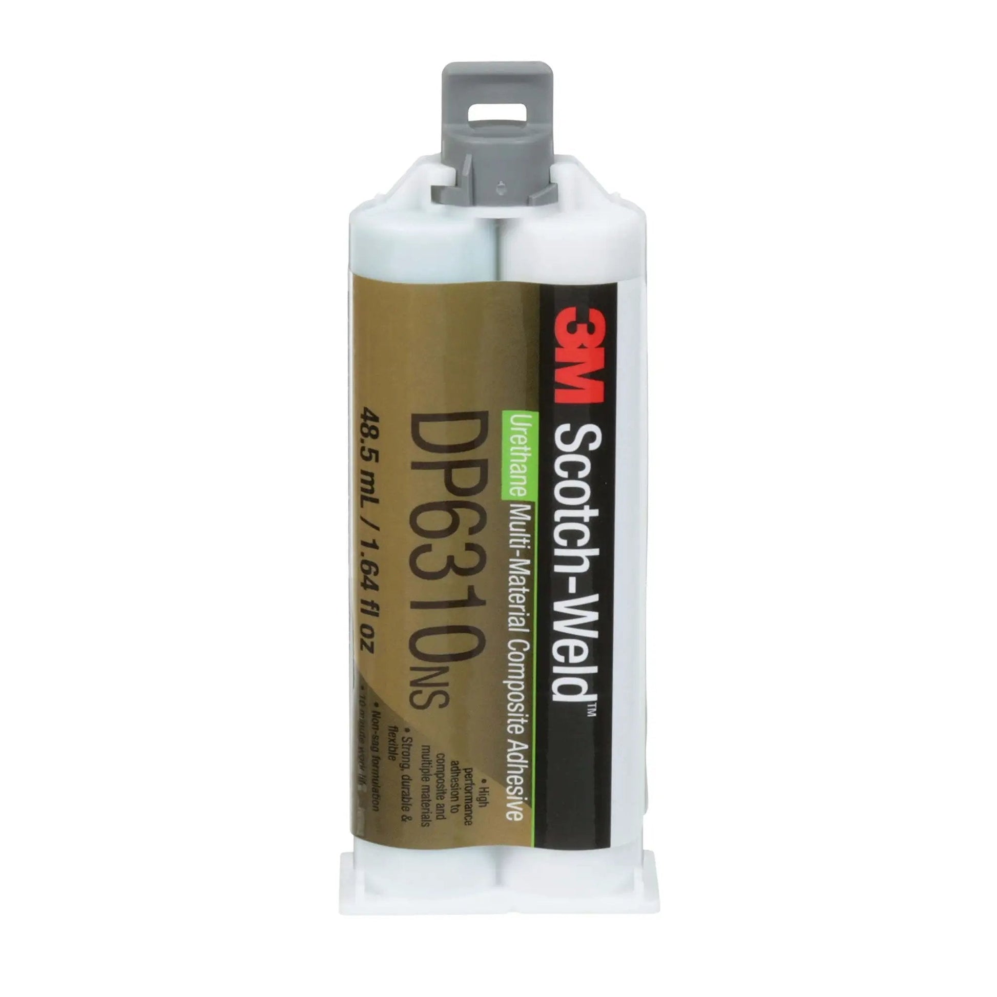 Composite urethane adhesive DP6310NS green two-part non-sag paste 48.5 mL Duo-Pak for multi-material assemblies