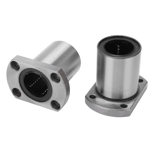 2Pcs Flange Linear Bearing Set For CNC Machines And Power Tools Heavy Duty Low Operating Load Point Contact Bearing Replacement