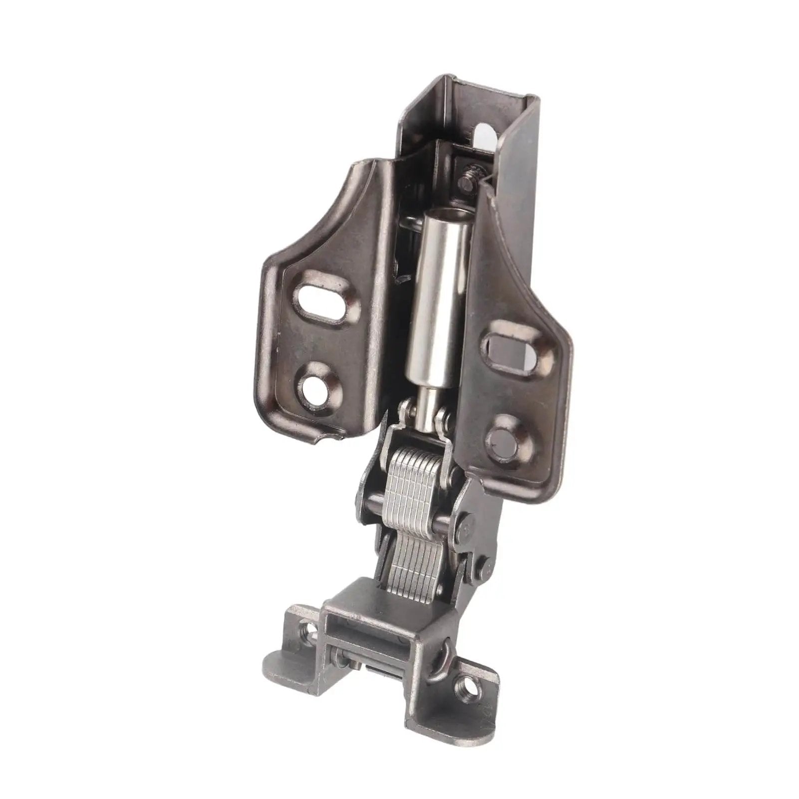 Soft Closing Hinges For Aluminum Frame Cabinets And Glass Doors With Adjustable Enlarged Base And Thickened Boost Arm For Smooth Cushioning No Slam Operation, Compatible With 19 To 24mm Frames And 14 To 21mm Wood Thickness Yosoo shown in front view