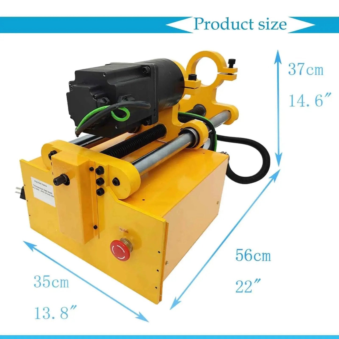 Side view of Workshop Ready 110V Hole Drilling Machine For Engineering Machining Delivers 45 To 180 Mm Hole Range 380 Mm Travel 1500W