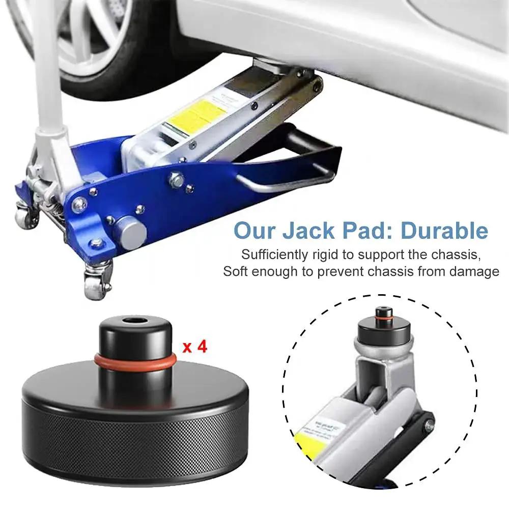 Jack Pad Set For Tesla Models 3 S X Y With Durable Rubber Pucks And Case 4 Pack used on car jack