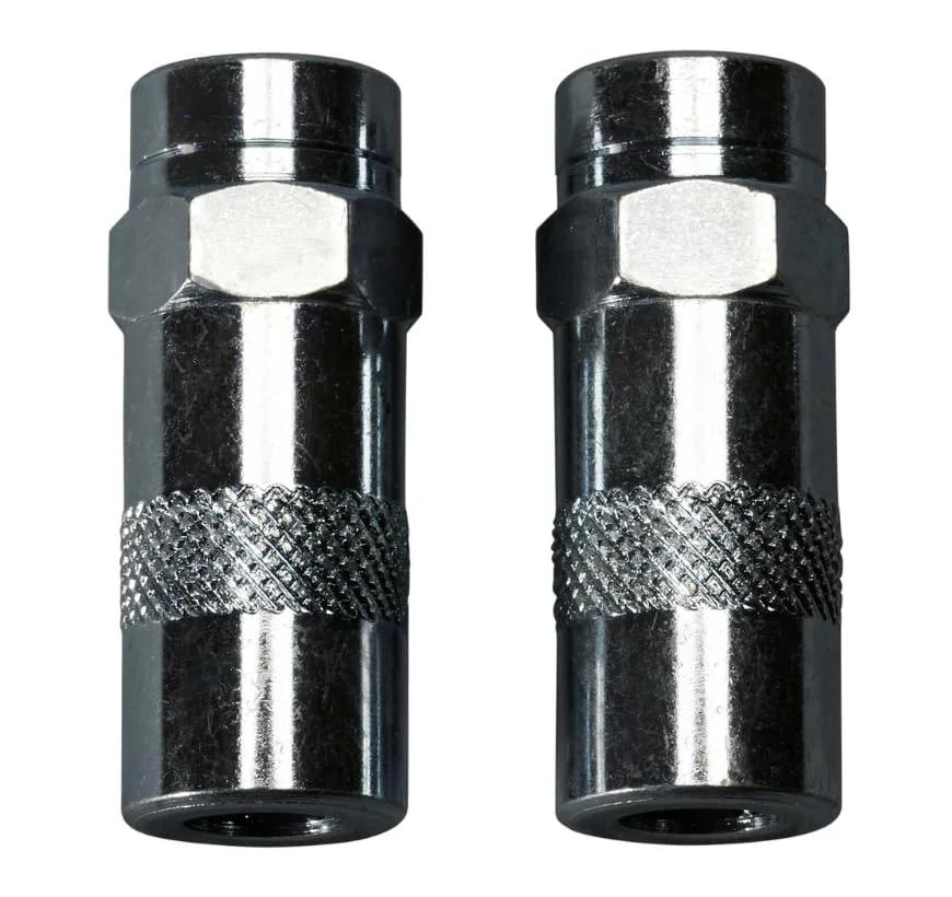 Two Pack M18 Grease Gun Couplers For Quick Connect Fittings Built Tough And Easy To Attach Compatible With Milwaukee 49 16 2649 Grease Guns