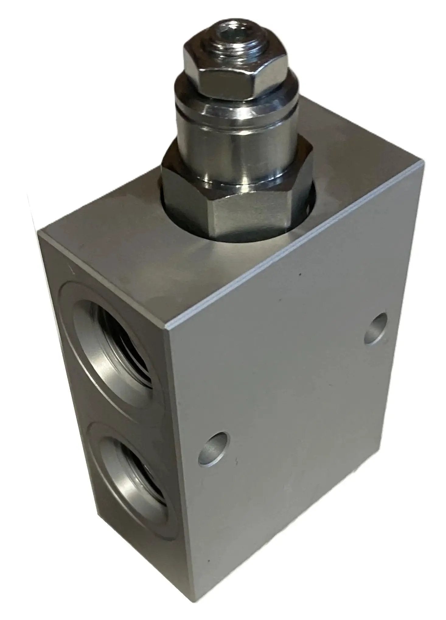 Inline Hydraulic Counterbalance Load Holding Valve With Body For Heavy Duty Lifts, 4 Ports, 15 GPM At 3000 PSI, 3:1 Pilot Ratio