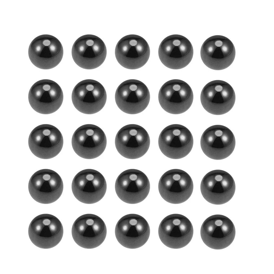 2mm Ceramic Bearing Balls Silicon Nitride Si3N4 G5 Precision Self Lubricating Ultra Hard Wear Resistant Lightweight 25 Piece Pack for Bearings and Precision Machinery