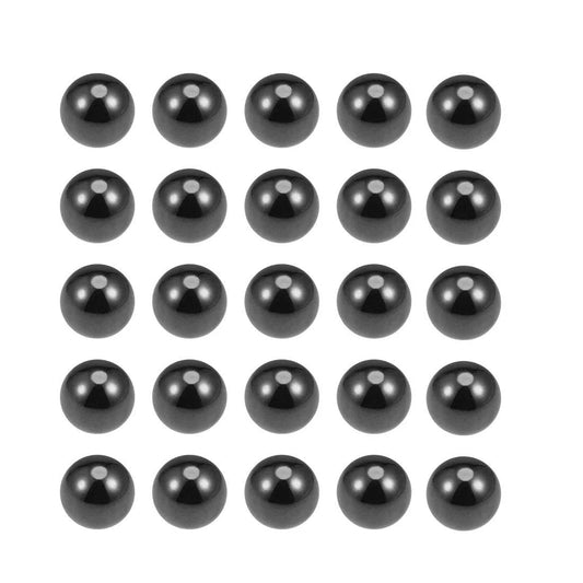 2mm Ceramic Bearing Balls Silicon Nitride Si3N4 G5 Precision Self Lubricating Ultra Hard Wear Resistant Lightweight 25 Piece Pack for Bearings and Precision Machinery