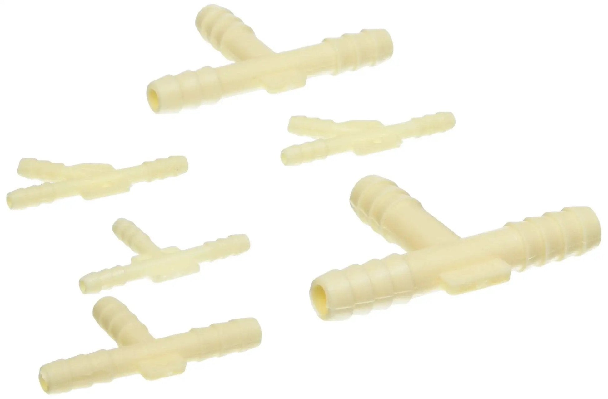 Set of Universal Hose Tee and Y Connector for Vacuum Tubing Hard Plastic Fittings 47100 for quick fixes and solid vacuum flow