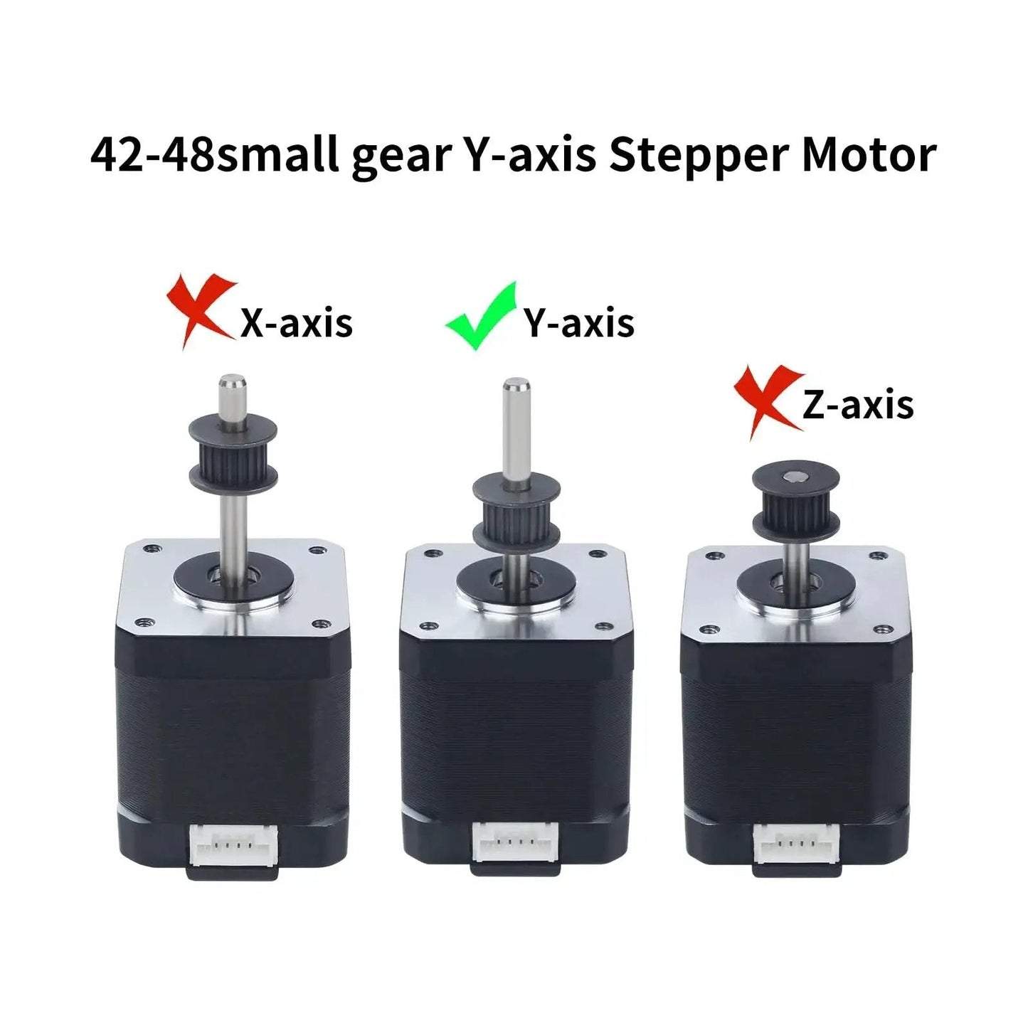 Replacement Y Axis Motor For K1 Max 3D Printer Original Nema 17 42mm 48mm 20 Tooth Wheel Bearing 1.8 Degree 1.8A image