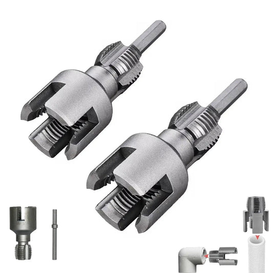 Dope 4 In 1 Water Pipe Wrench And Pipe Threader Kit for PVC pipes internal external threading tool electric drill compatible