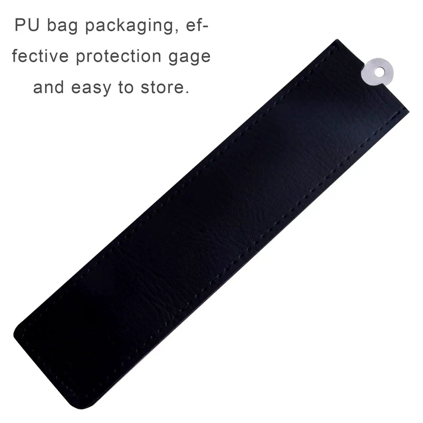 Pro Grade Dual Sided Stainless Steel Aperture Gap Gauge PU protective bag