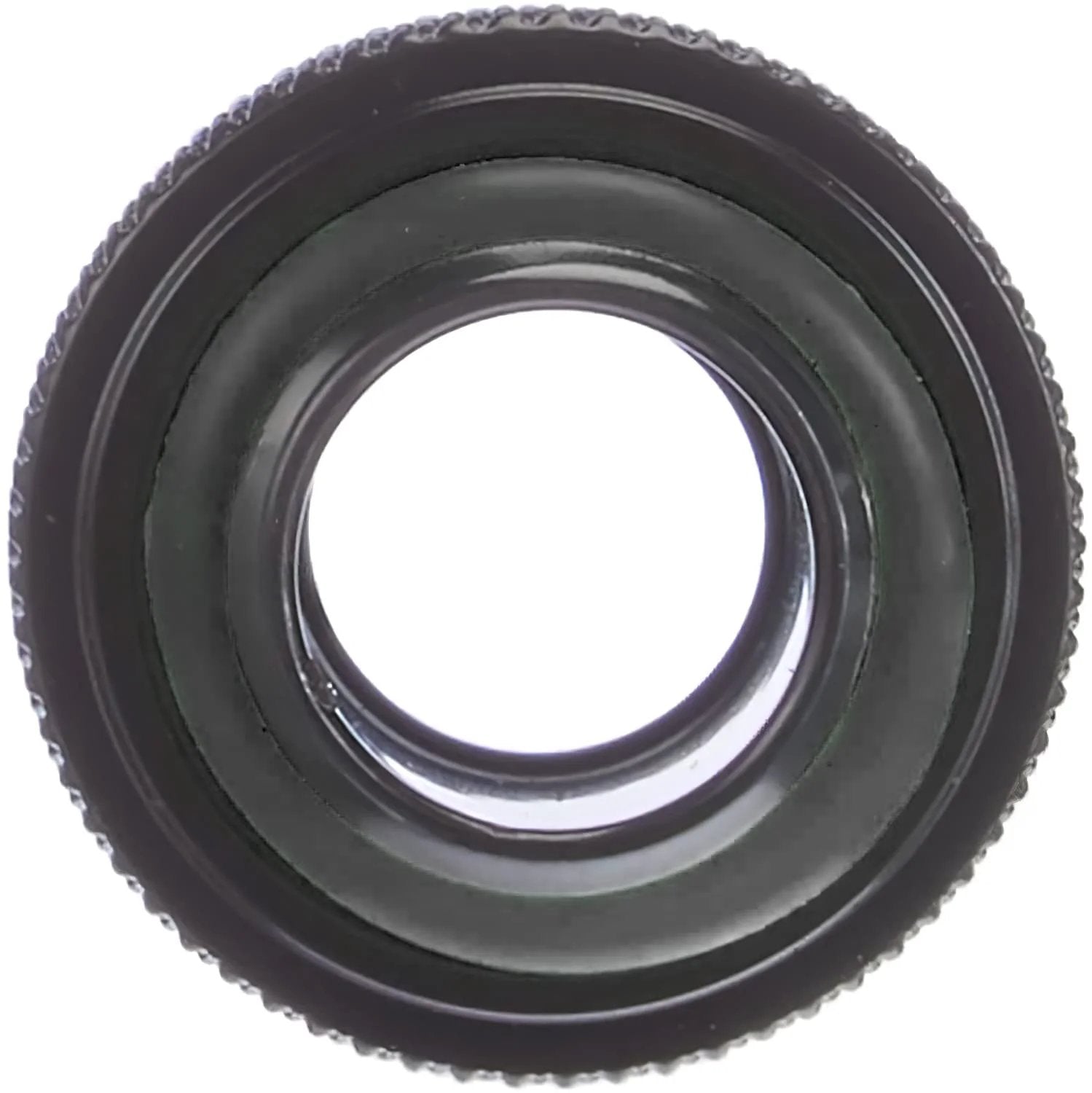 Front view of Six Pack G1/4 Thread To 14mm Outer Diameter Hard Tubing Compression Fittings With High Body Design For Computer Water Cooling Black