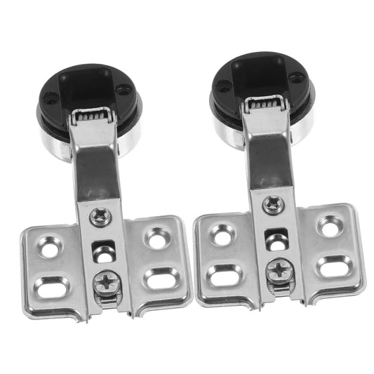Two Pack Soft Close Cabinet Hinges With Hydraulic Damping For Frameless Cabinets Self Closing Mechanism For Kitchen Doors DIY Friendly
