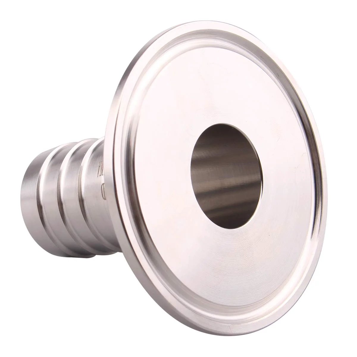 2 Inch Tri Clamp to 1 Inch Hose Barbed Adapter SUS304 Stainless Steel Sanitary Fitting For Rubber Plastic TPU Hoses