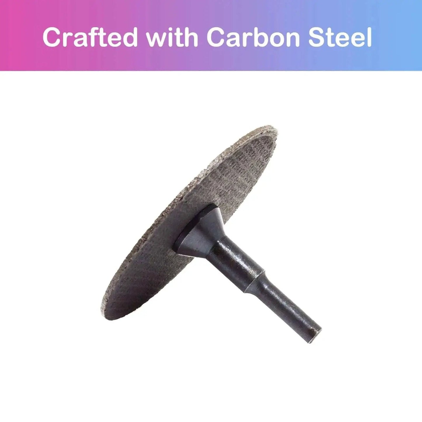 Three Pack Die Grinder Mandrel Holder For Cut Off Wheels With Three Eighths Inch Arbor Holes And One Quarter Inch Arbor Holes Plus One Quarter Inch Shaft Stem For Rotary Tools Drill Accessories, carbon steel close-up
