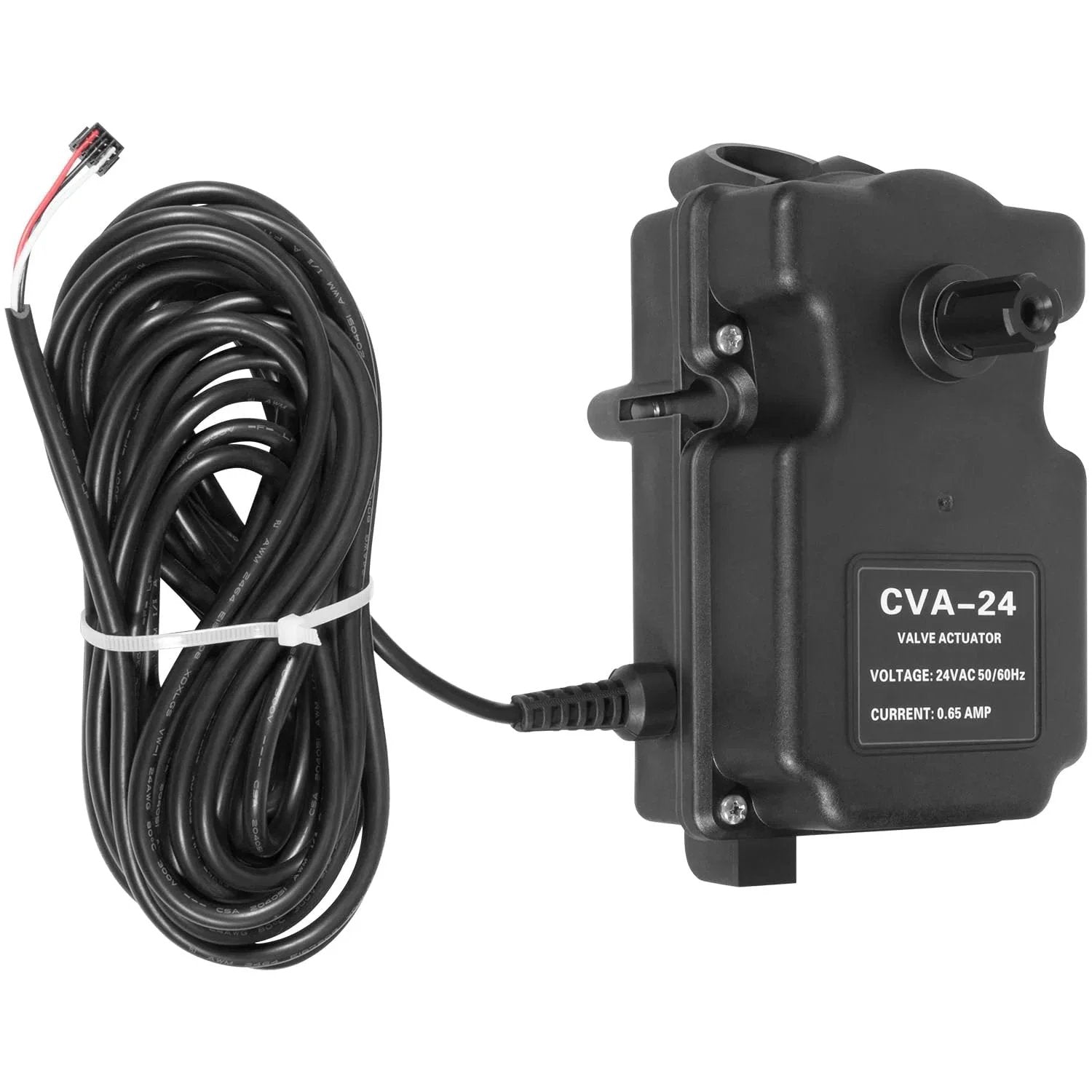 CVA24T Valve Actuator For 24VAC Pool Valves 2 Port Or 3 Port Replacement For Pentair 263045, 25 ft cable visible.