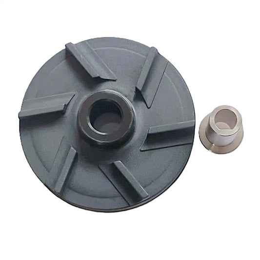 Direct Replacement Magnetic Impeller Kit With Bearing Sleeve for Commercial Beverage Dispensers, shown disassembled.