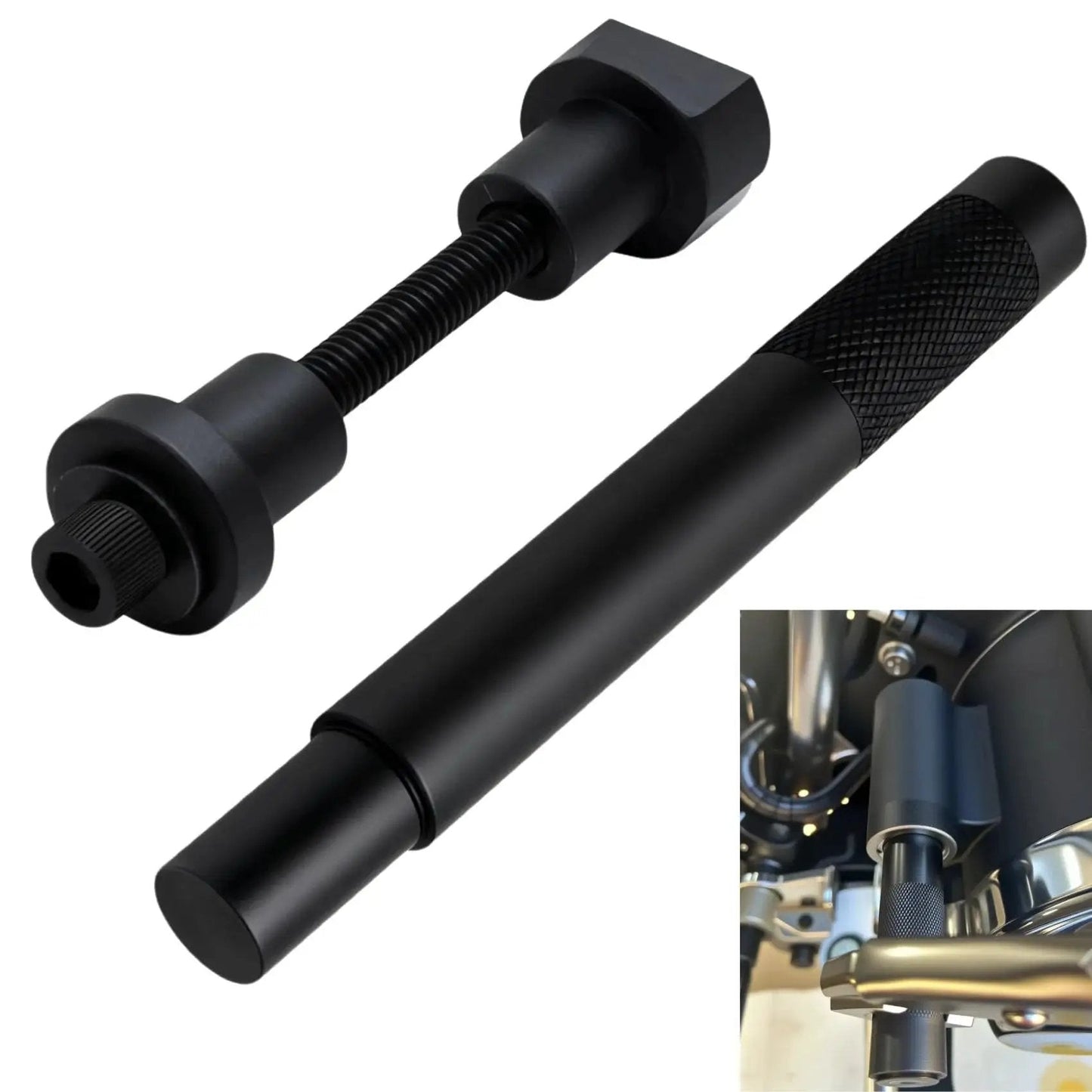 Solid Steel Harley Touring Shift Pedal Shaft Bushing Quick Remover Installer Tools for FLH Models 1985-2016