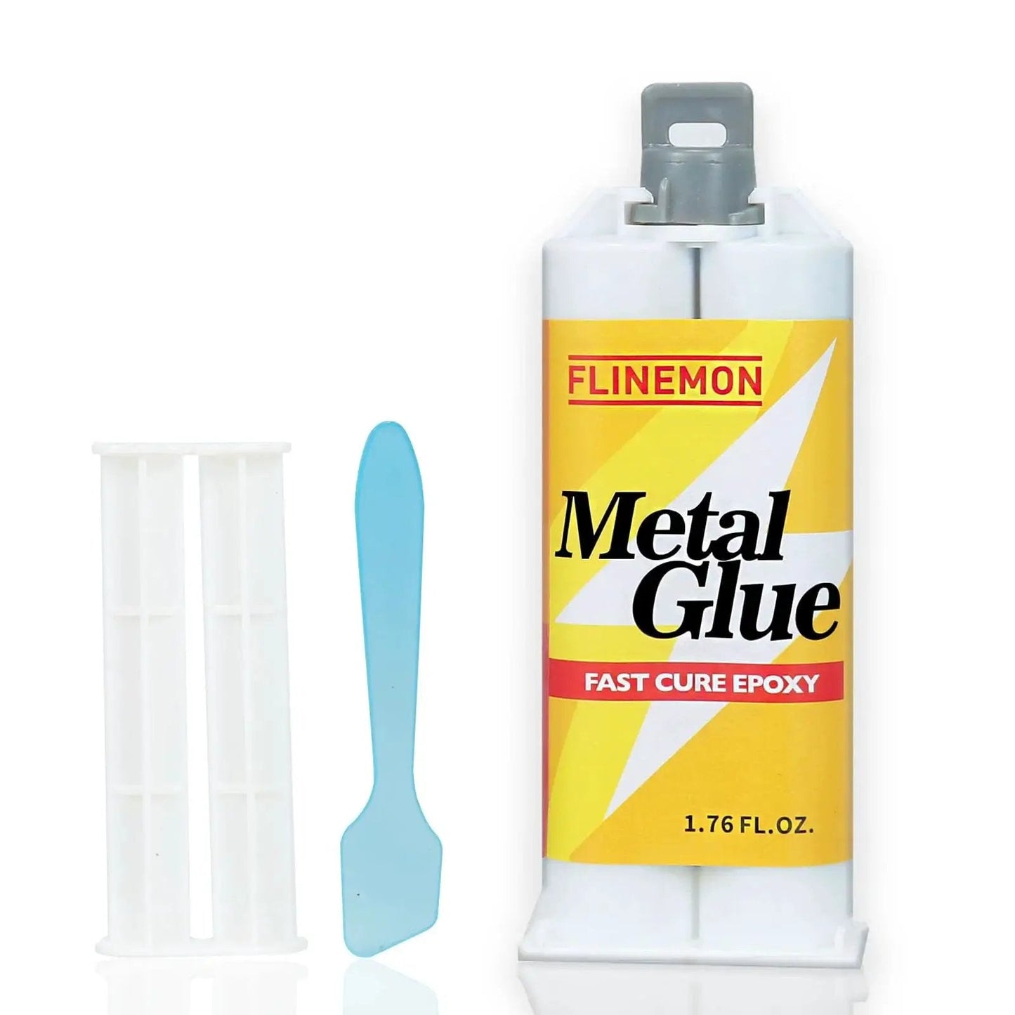Liquid Metal Glue Epoxy Adhesive For Heavy Duty Bonding Waterproof Metal Repair And Restoration Of Aluminum, Steel, Iron, Wood Filler And Plastic 1.76 Oz