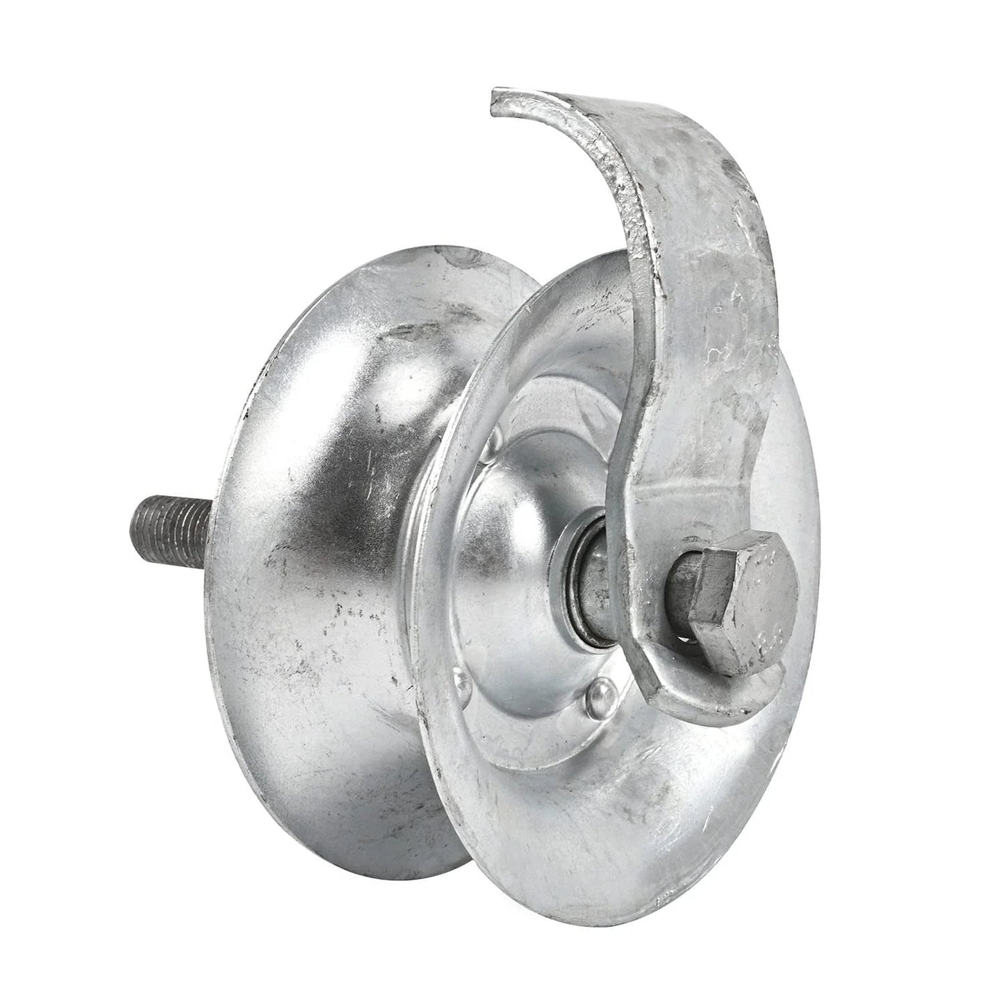 5 Inch Steel Pipe Track Roller Galvanized For One And Five Eighths Inch Gate Track Fits One And Five Eighths Inch Pipe Frame Heavy Duty Sliding Gate Roller Pack Of 2 With Hot Dipped Galvanized Finish For Outdoor Use And Long Lasting Performance visible out