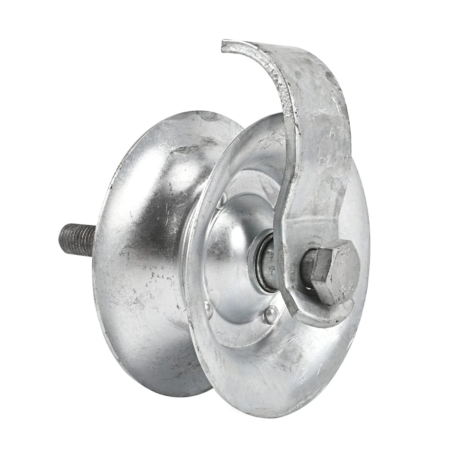 5 Inch Steel Pipe Track Roller Galvanized For One And Five Eighths Inch Gate Track Fits One And Five Eighths Inch Pipe Frame Heavy Duty Sliding Gate Roller Pack Of 2 With Hot Dipped Galvanized Finish For Outdoor Use And Long Lasting Performance visible out