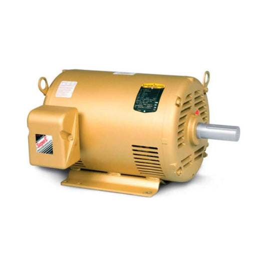 Single 1 HP three-phase electric motor 1760 RPM 60Hz 208-230/460V 143T frame OPSB F1 mount HVAC replacement EM3116T-G
