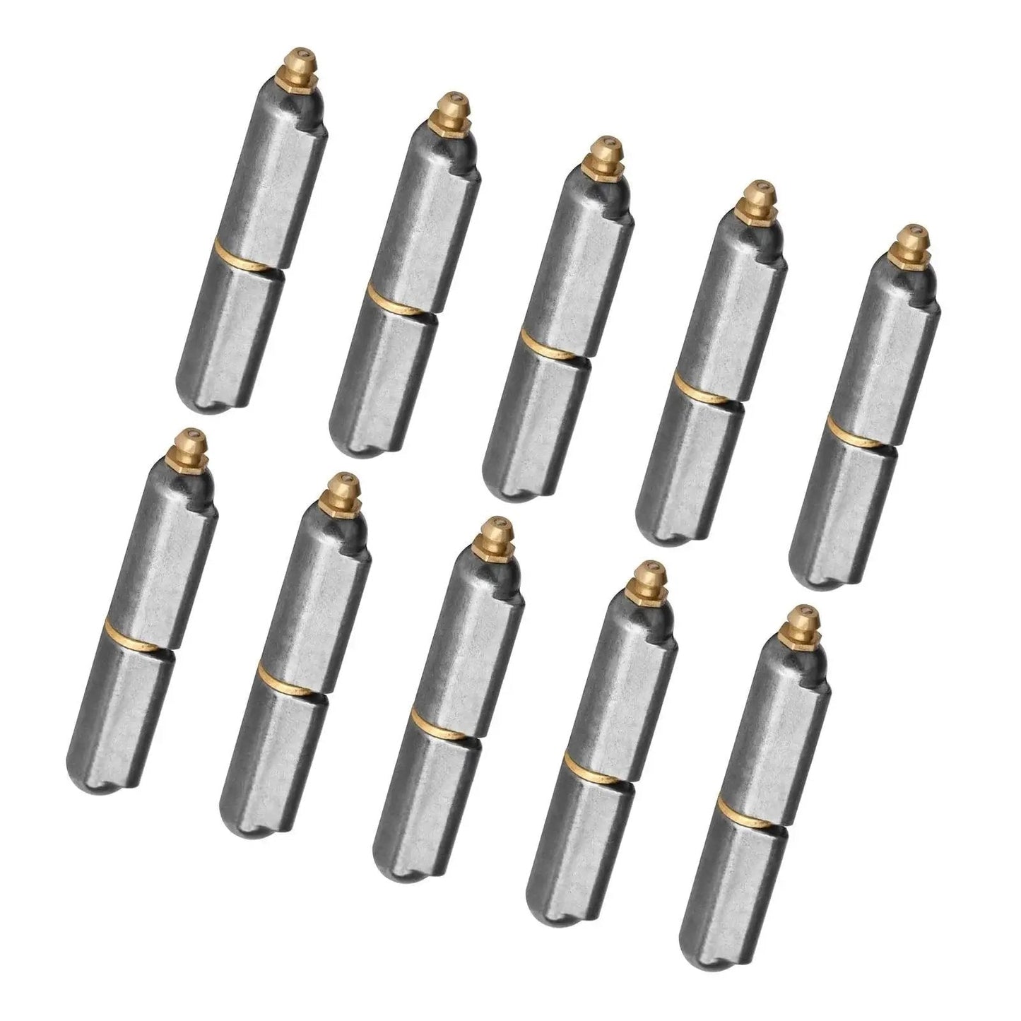 10 Pack Weldable Hinge With Grease Zerk 6 Inch Stainless Steel Heavy Duty Weld On Hinges For Gates Trailers Trucks BBQ Smokers