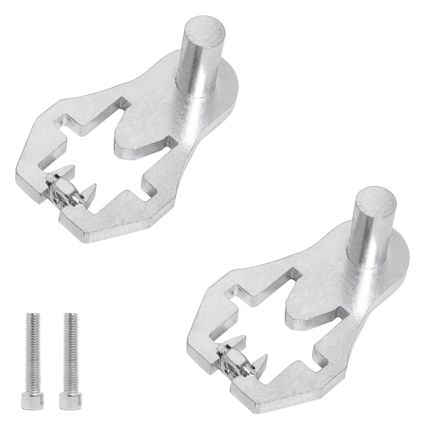 Four Piece T-Post Gate Hinge Pins Set, Heavy Duty Powder Coated Steel For Farm And Garden Gates, Rust Resistant Durable