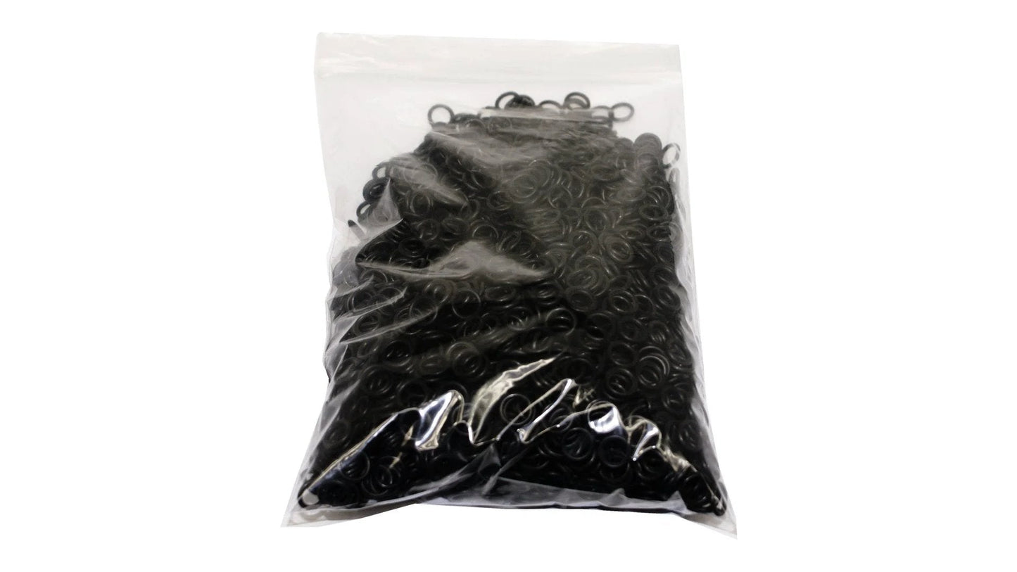 Pack of 1000 Standard O Ring Buna Nitrile Rubber 9/16 Inch ID 11/16 Inch OD, 70 Durometer in clear plastic bag for automotive use