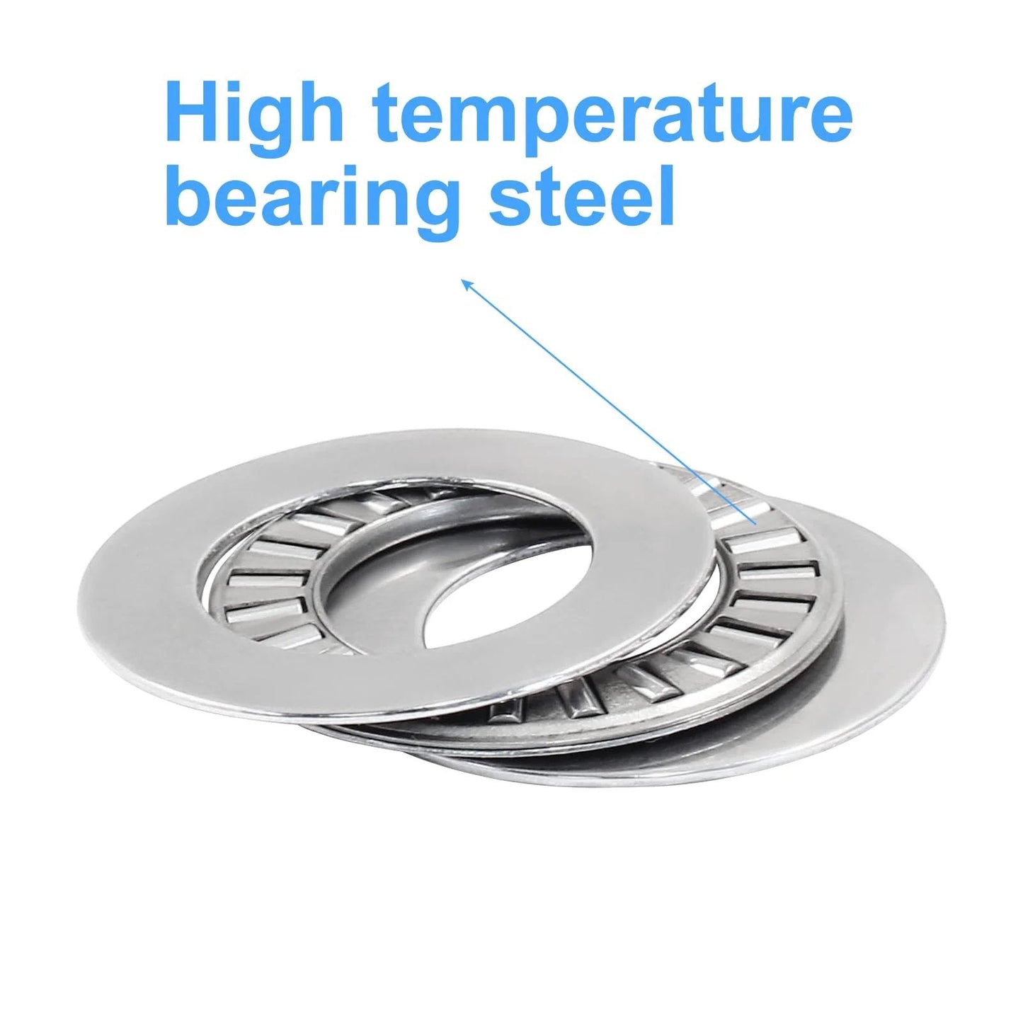 Two Pack NTA1220 1.25 Inch Outer Diameter Thrust Needle Roller Bearings With Washers Inner Diameter 0.75 Inch Industrial Grade Steel