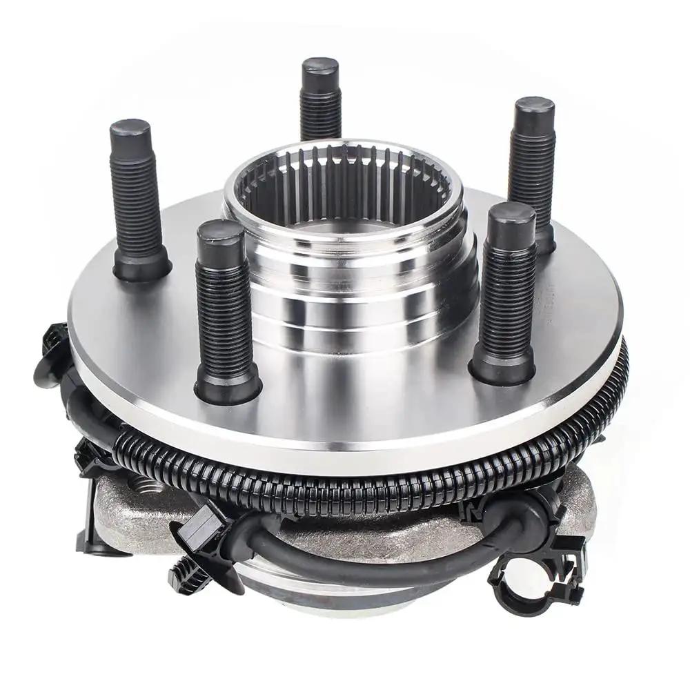Front Left 4x4 Wheel Bearing And Hub Assembly For 1998-2000 Ford Ranger And 1998-2000 Mazda B4000 With ABS 5 Lug 4WD Replacement Direct Fit Durable Steel Bearing