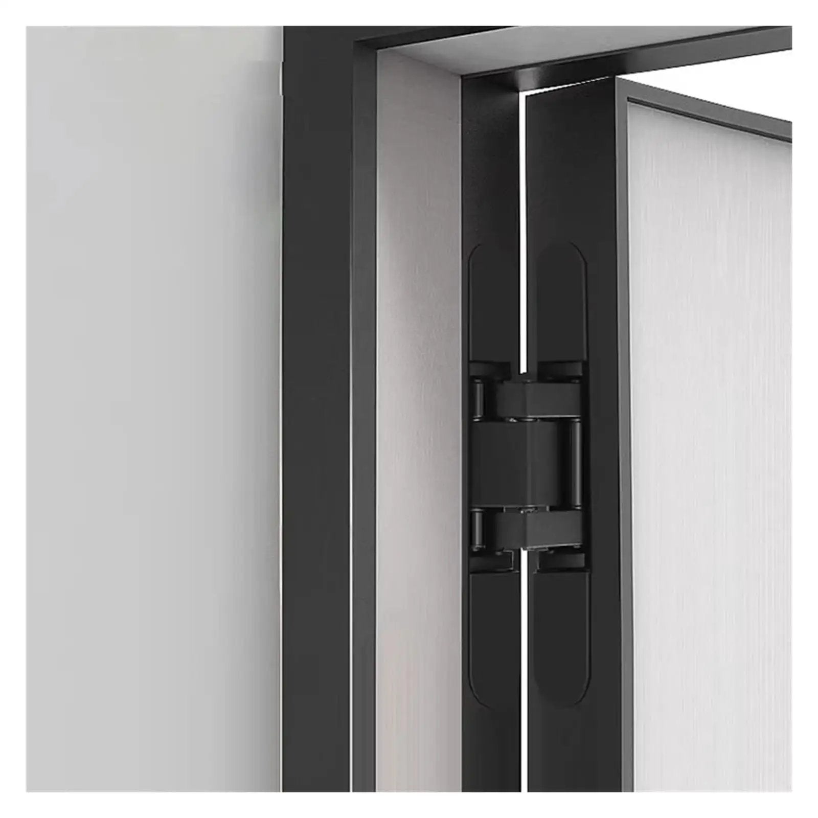 Stealthy Invisible Hidden Door Hinge With Adjustable Cross Plate And Sliding Bearing Load Bearing 120 To 180 Kg installed view