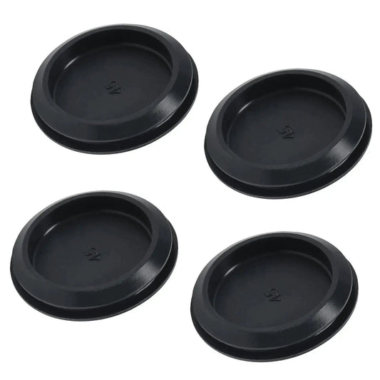 4 Pieces Rubber Plugs For Round Holes One And Three Quarters Inch Black Snap In Locking Hole Plugs Waterproof Silicone Stopper