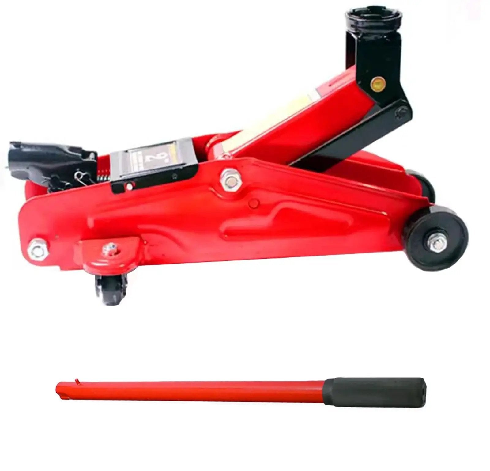 2 Ton Horizontal Hydraulic Jack Handle Replacement Kit For Automotive Car Red with floor jack and handle