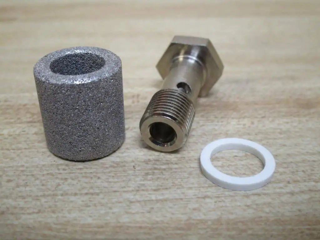 Exhaust Choke Silencer For Pneumatic And Hydraulic Equipment One Eighth Inch Fine Thread One Inch Length Replacement Part 3341051100