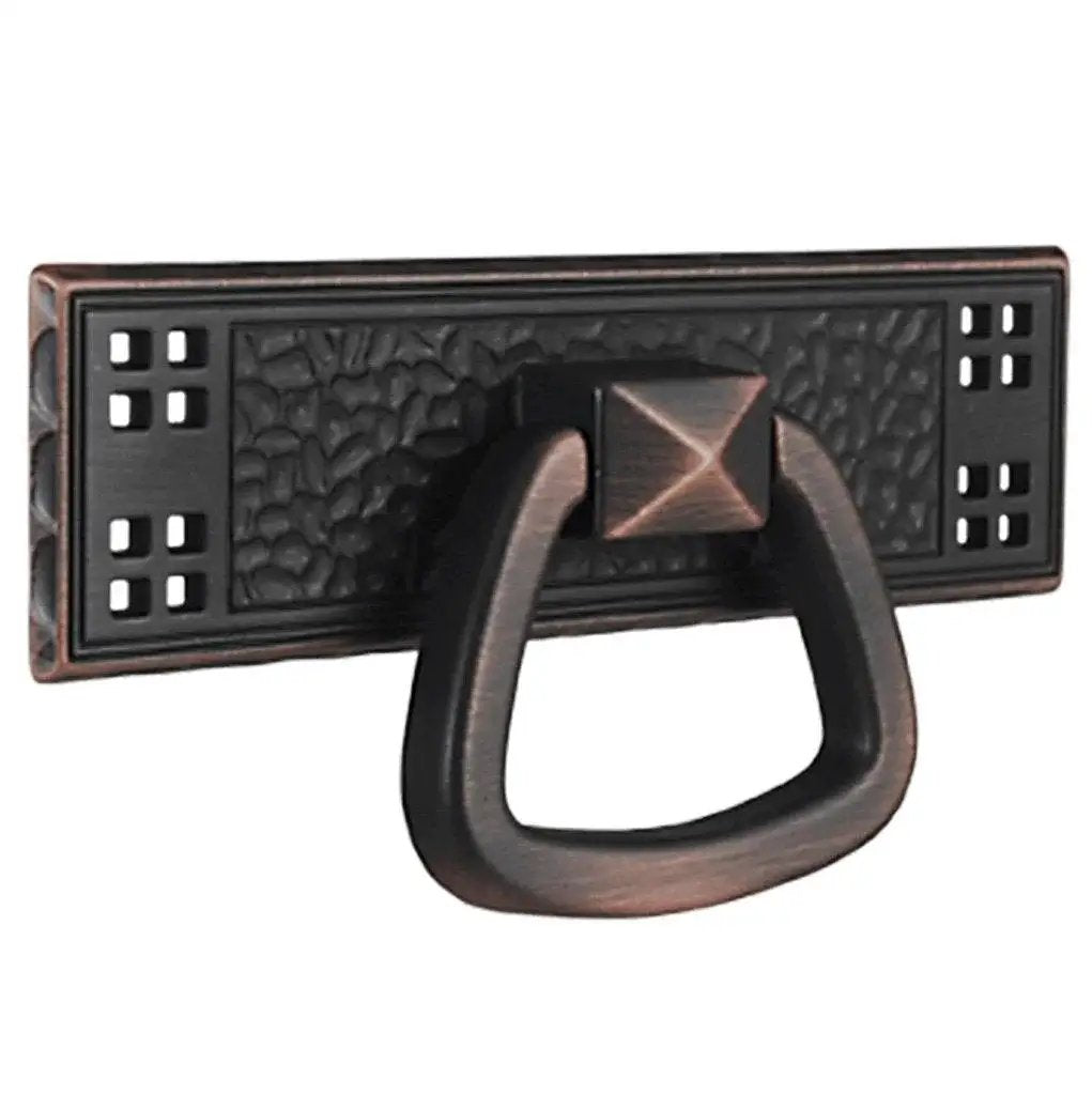 Oil Rubbed Bronze Mission Pull Handle for Cabinets and Furniture, 3 Inch (76mm) Size, Classic Yet Modern Cabinet Drawer Pull