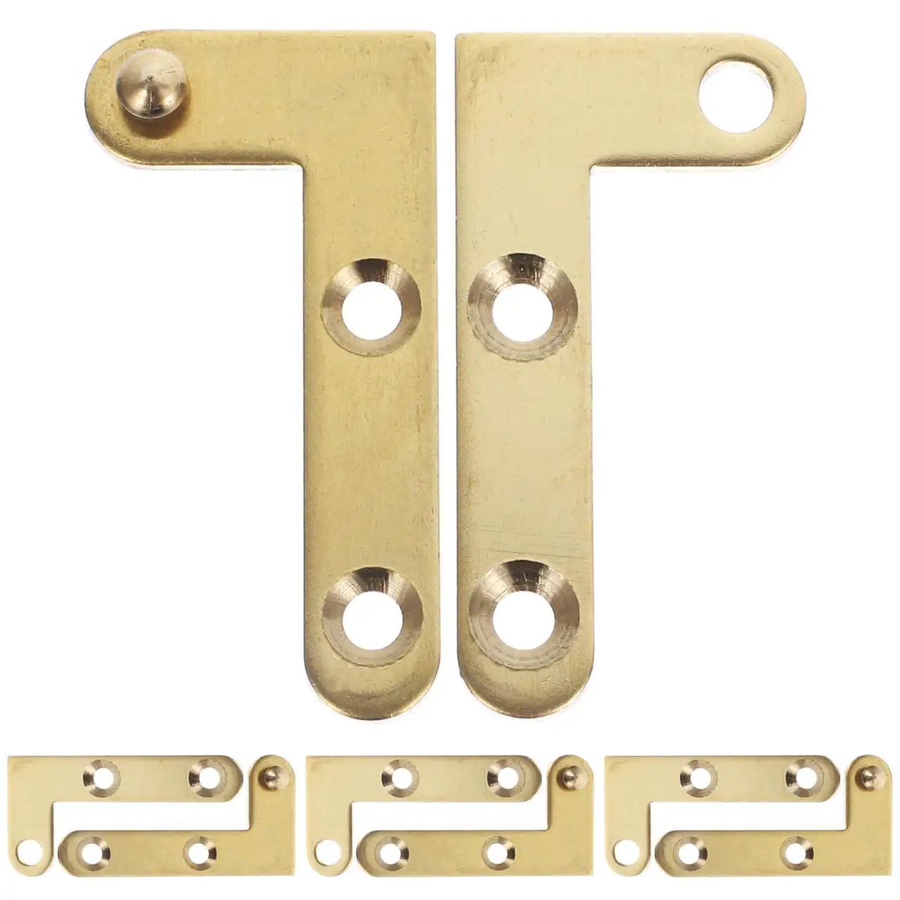 360 Degree Copper Pivot Hinge For Hidden Doors Attic Ladders And Cabinet Doors 1.92 Inch Replacement Hardware Rotatable Durable Smooth Quiet