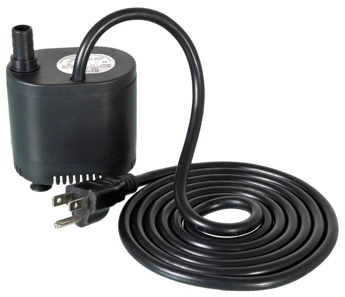 Grow Flow Submersible Pump 251 GPH for 25 Gallon Reservoirs, Bottom Draw, Oil-Free Environmentally Safe