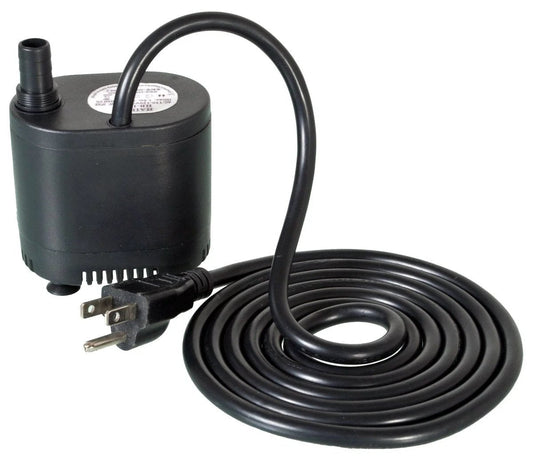 Grow Flow Submersible Pump 251 GPH for 25 Gallon Reservoirs, Bottom Draw, Oil-Free Environmentally Safe