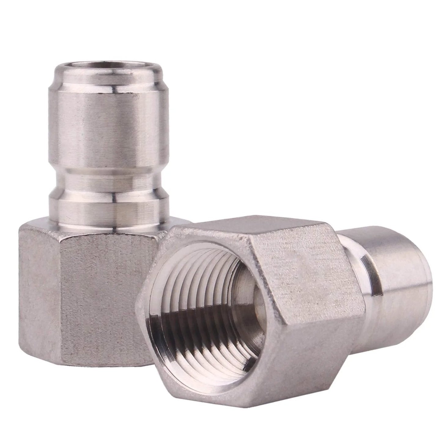 Stainless Steel 1/2 Inch Female Quick Disconnect NPT Homebrewing Connector Sanitary Fitting Pack of 2 By DERNORD Food Grade SS304