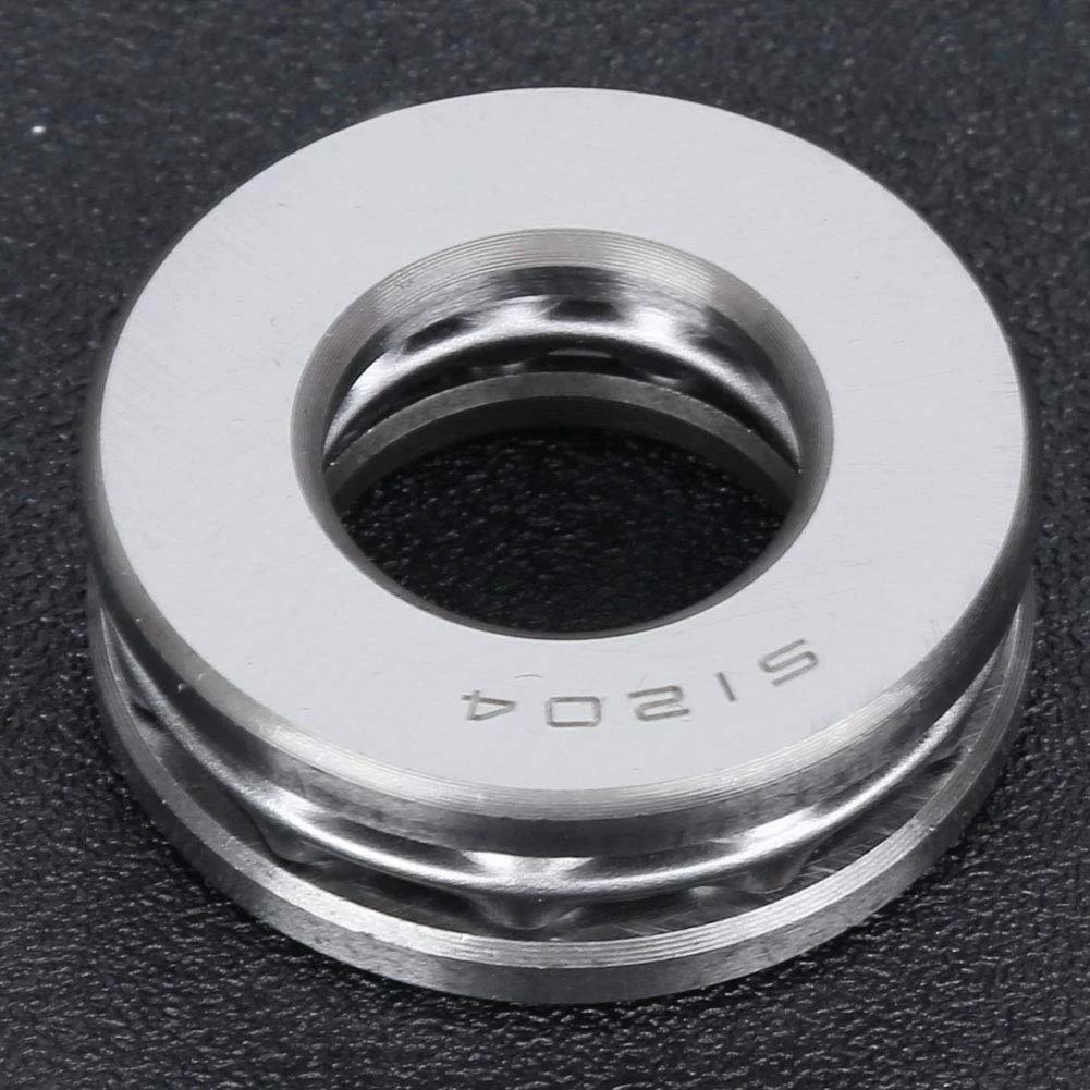 Front view of a Heavy Duty Five Piece Axial Ball Thrust Bearing Set For Machinery And Equipment, Two Inch Outer Diameter, Five Eighth Inch Bore, High Precision Mounted Bearings With Durable Steel, Ideal For Industrial Machinery Installations Qqmora