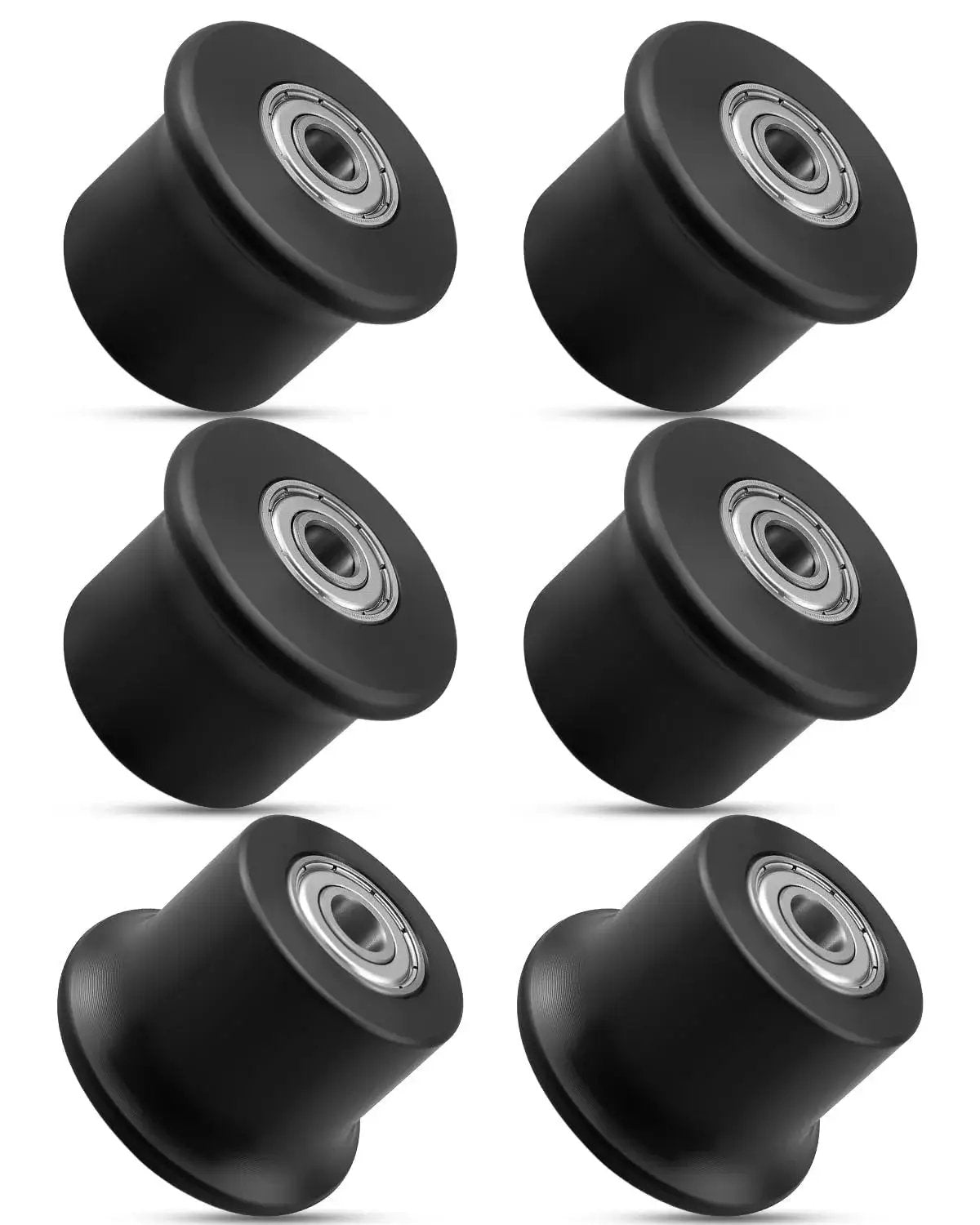 Six Piece Rolling Seat Trolley Wheels Replacement For Compatible With Blaze Classic Elite Motivator 2 PR1000 Sport Conquest