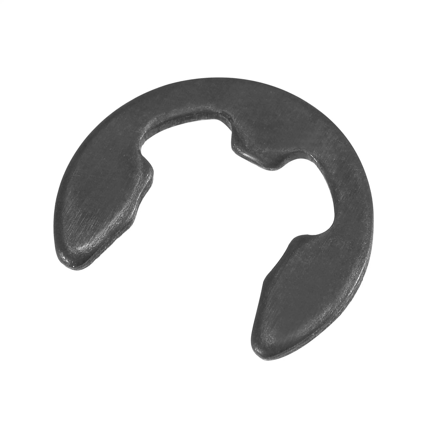 12mm External Retaining E Clip Circlip Snap Ring Set for Shafts and Mechanisms, Carbon Steel with Black Finish, single piece